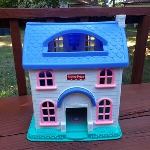 Vintage Fisher-Price Little People Doll House House - Plastic- MISSING DOOR